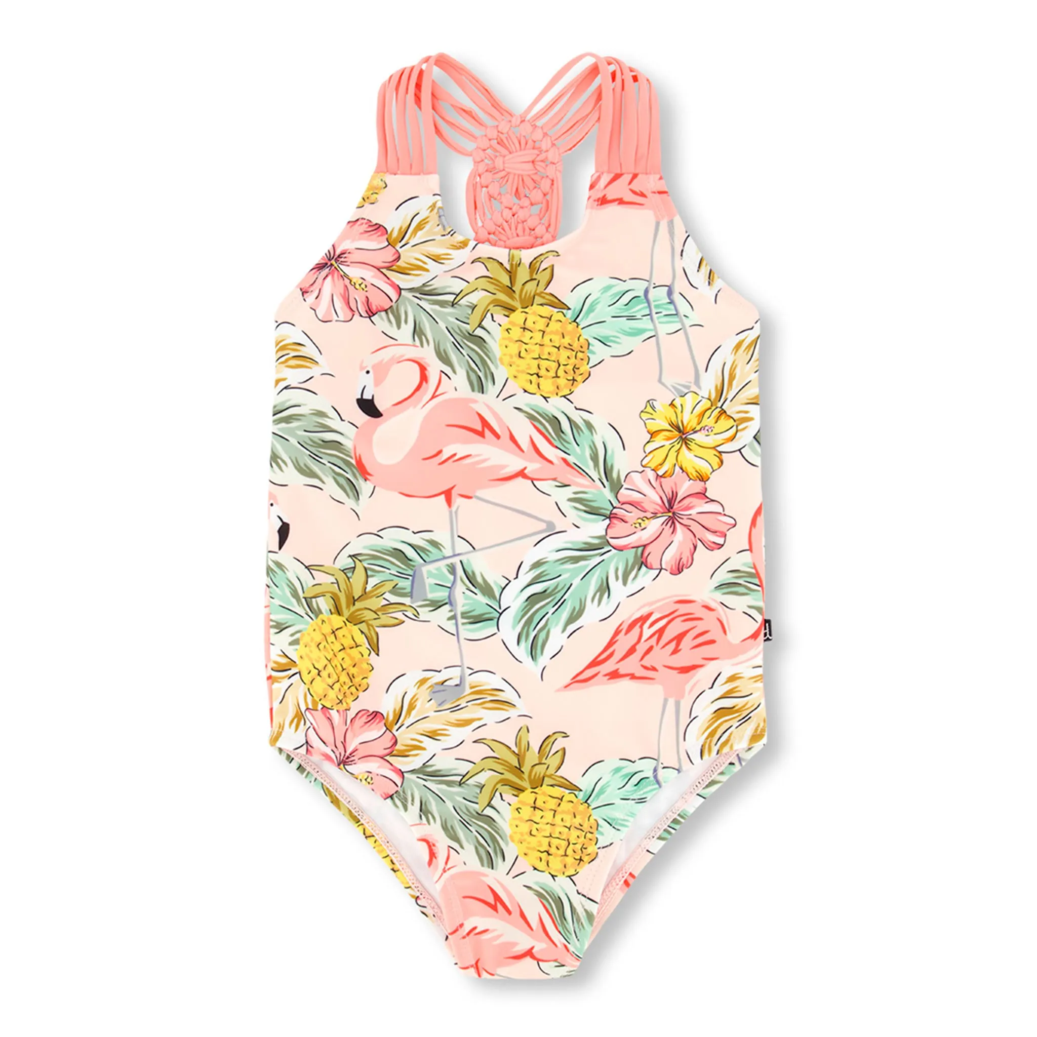 Deux par Deux Maillot UV Une Pièce Flamant Rose 7-12ans