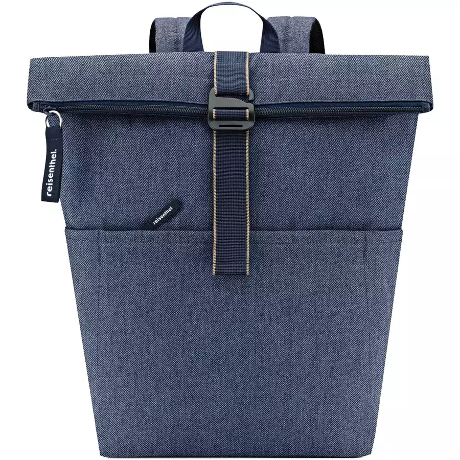 reisenthel travelling rolltop - Rucksack 15.6 53 cm herringbone dark blue