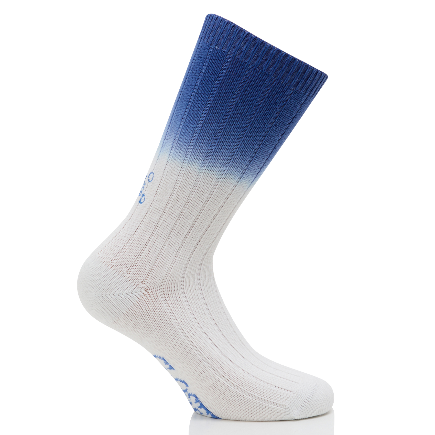 Chaussettes mi-hautes en coton mélangé | Bleu