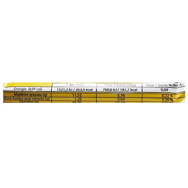 Vit'all+ Barre Protéinée Végétale Banane Bio 50g