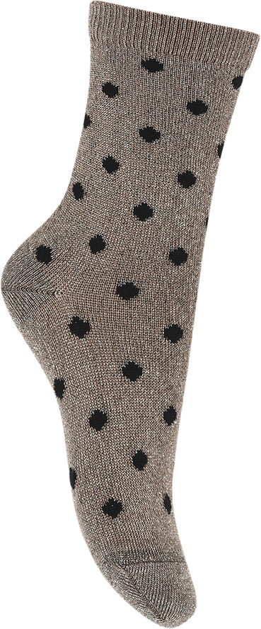mpKids Irma glitter socks Brown sienna