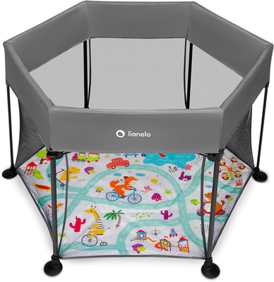 Lionelo ROEL Lekegrind  for Barn & Baby, Grey Multicolor
