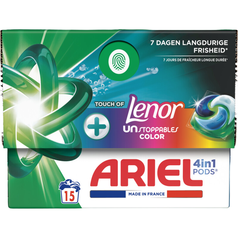Ariel 4in1 pods+ unstoppables wasmiddelcapsule