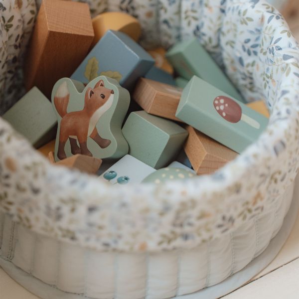 Little Dutch Bouwblokken In Ton Forest Friends FSC