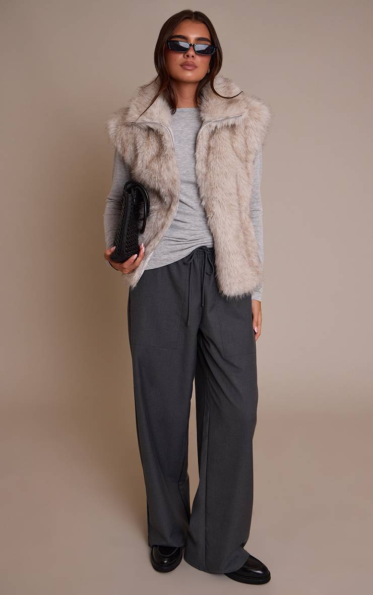Gris Gilet En Synthétique