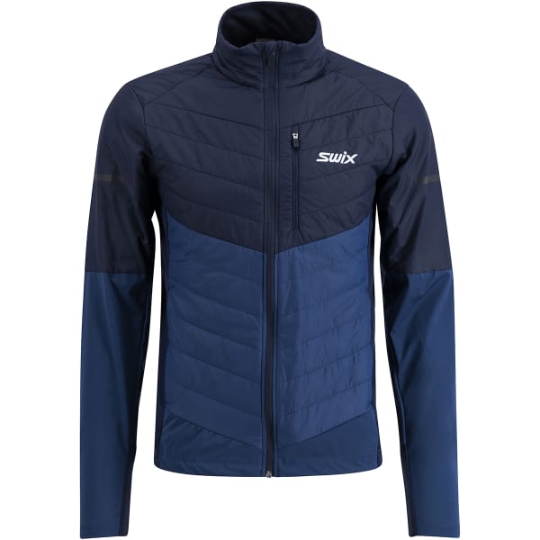Veste ski de fond SWIX DYNAMIC HYBRID INSULATED JACKET M LAKE BLUE/DARK NAVY