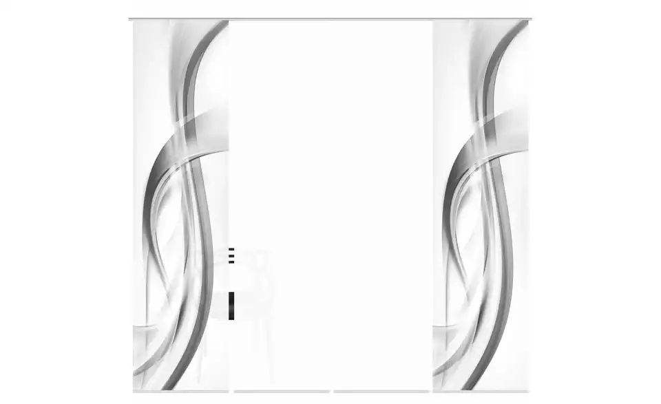 Schiebevorhang Set 4tlg. Grau 4er-Set