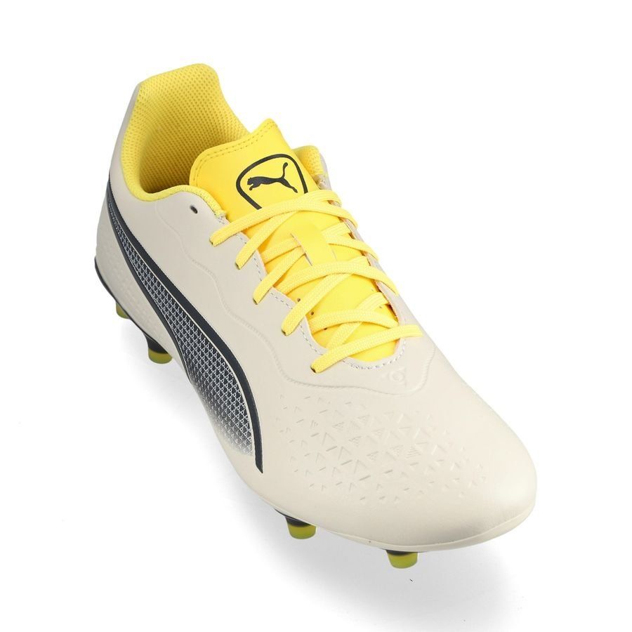 PUMA King Match FG/AG Voltage - Alpine Snow/Gris/Yellow Blaze