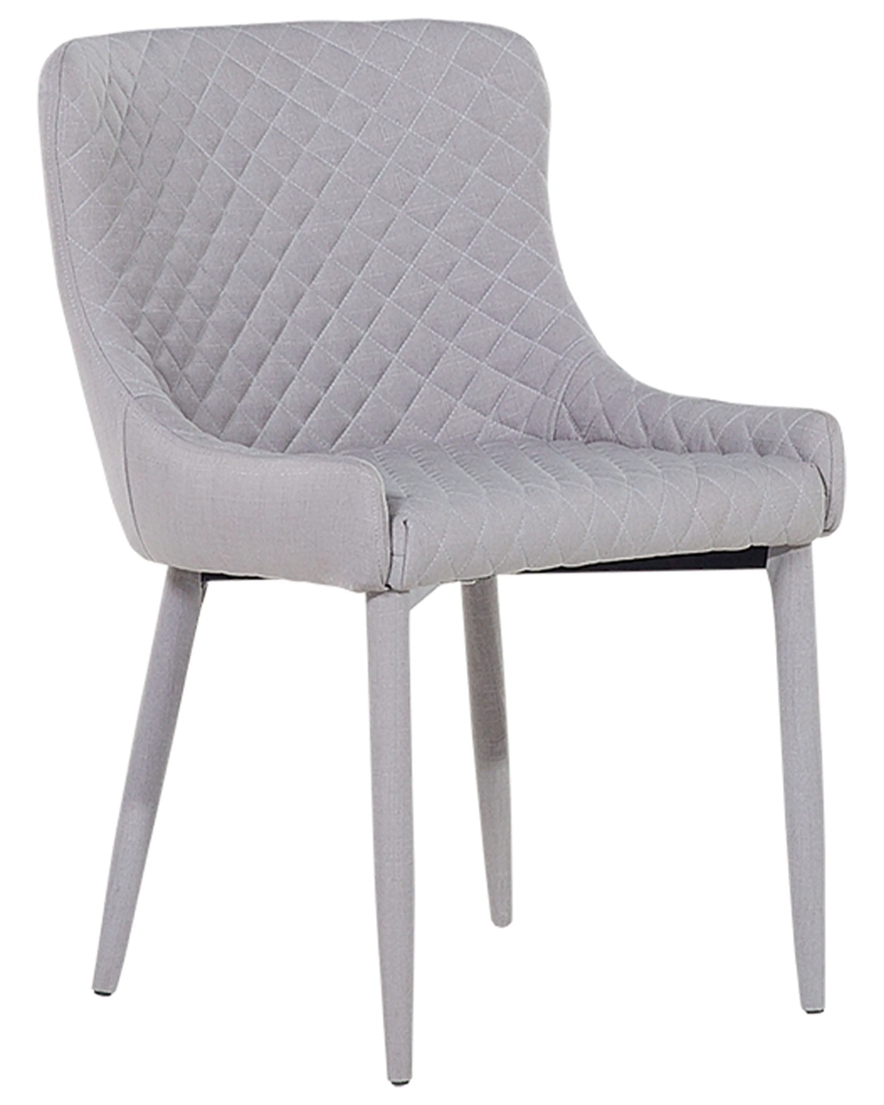Set van 2 eetkamerstoelen SOLANO Stof Lichtgrijs