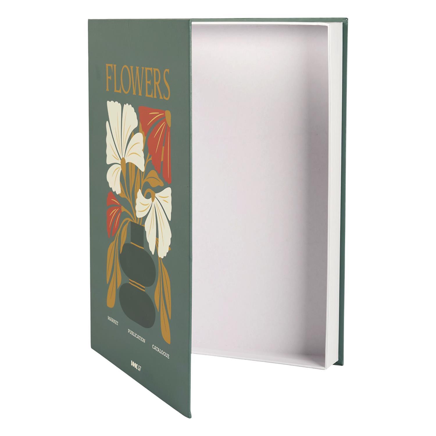 LIVRE RANGEMENT DECO BEAUTY ET FLOWERS 33X25CM