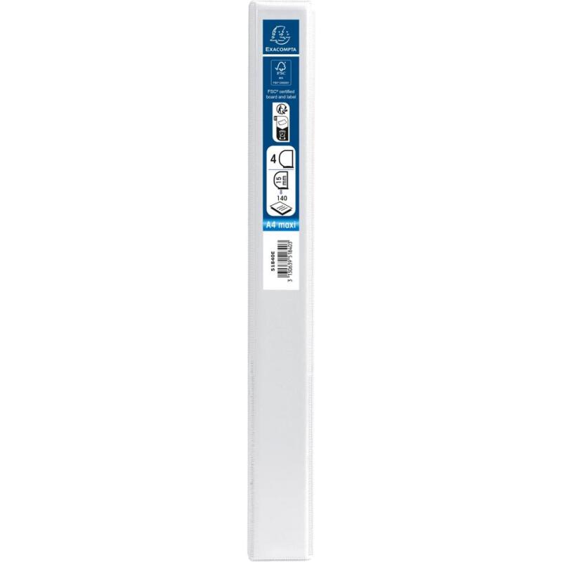 Classeur PP personnalisable Kreacover - 4 anneaux en D 15mm - A4 maxi