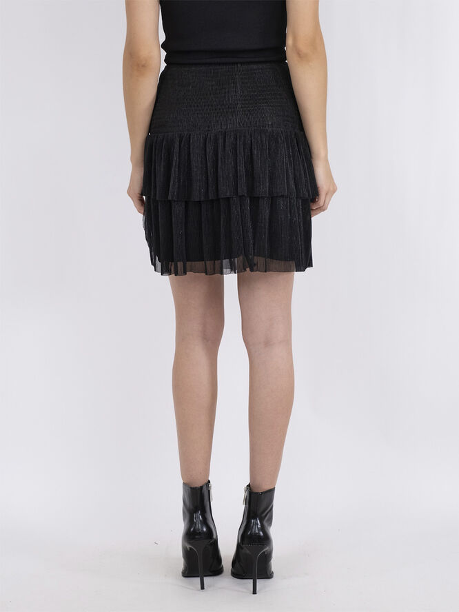 Neo Noir Carin Glitz Skirt Black