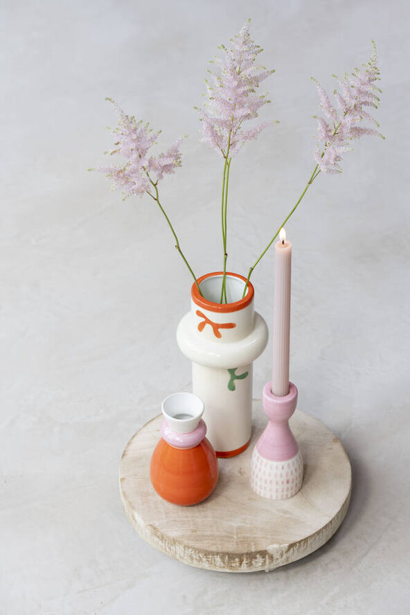 Que Rico Vase - PALOMA - COLOURFUL CORALS Multi