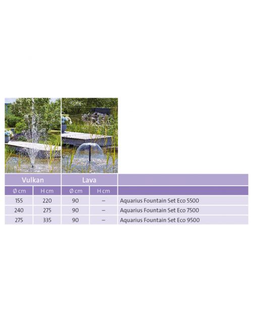 Oase Aquarius Fountain Set Eco 5500 - Vijverpomp -