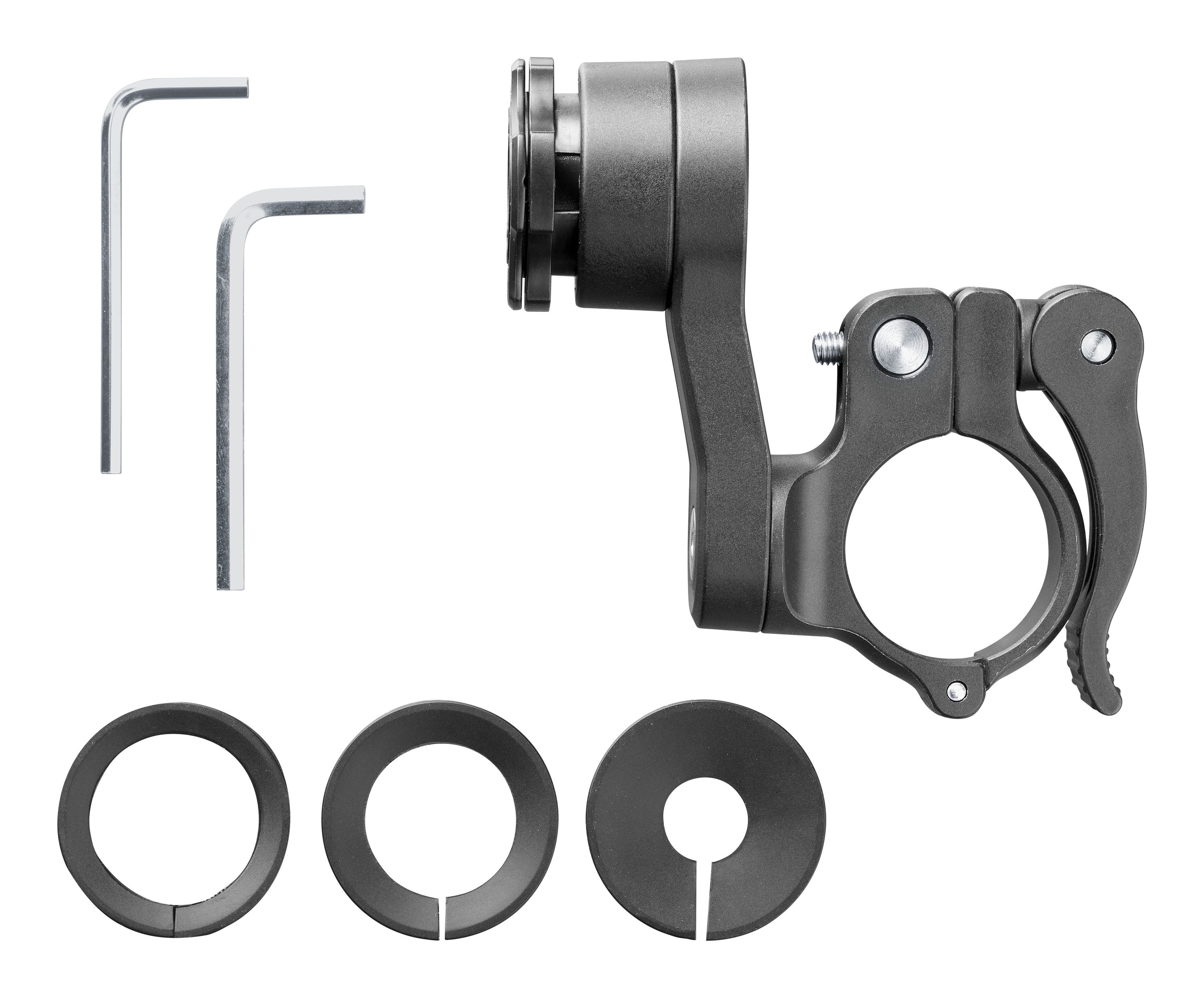 Handlebar QuikLox Motorrad Lenkstangen Smartphone Halterung (SMQUIKLOXHandlebar) - Schwarz