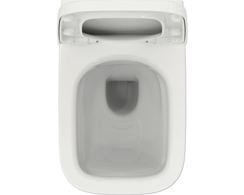 Ideal Standard wandclosetset i.life A, randloos, glanzend wit, met toiletzitting T467101