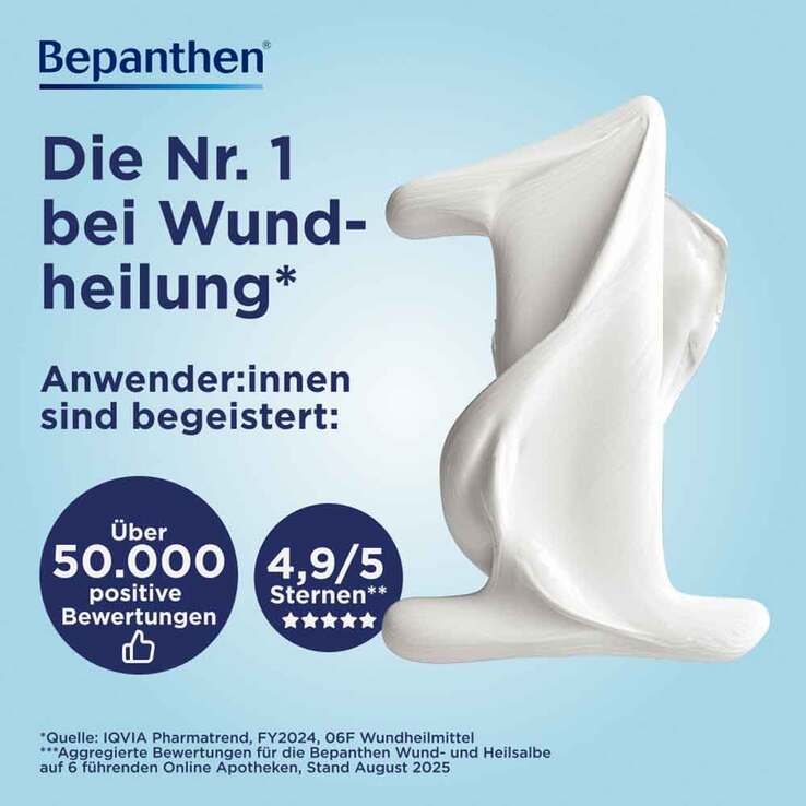 Bepanthen Wund- und Heilsalbe bei oberflächlichen Hautverletzungen, 2x100 g