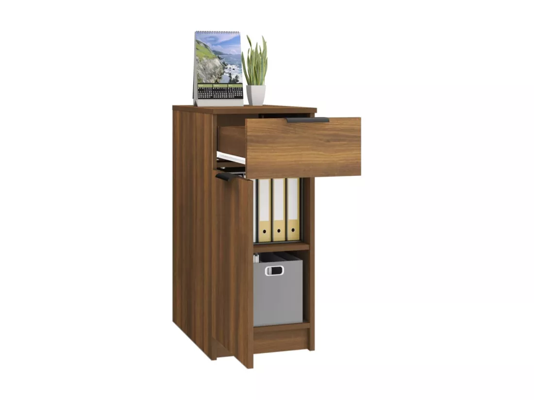 Armoire de bureau Chêne Marron 33,5x50x75 cm Bois d'ingénierie