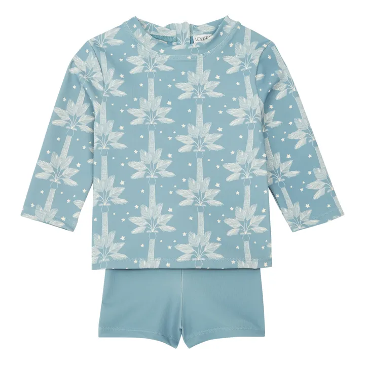 Louise Misha T-Shirt Anti-UV + Boxer Polyamide Recyclé Agik  | Bleu