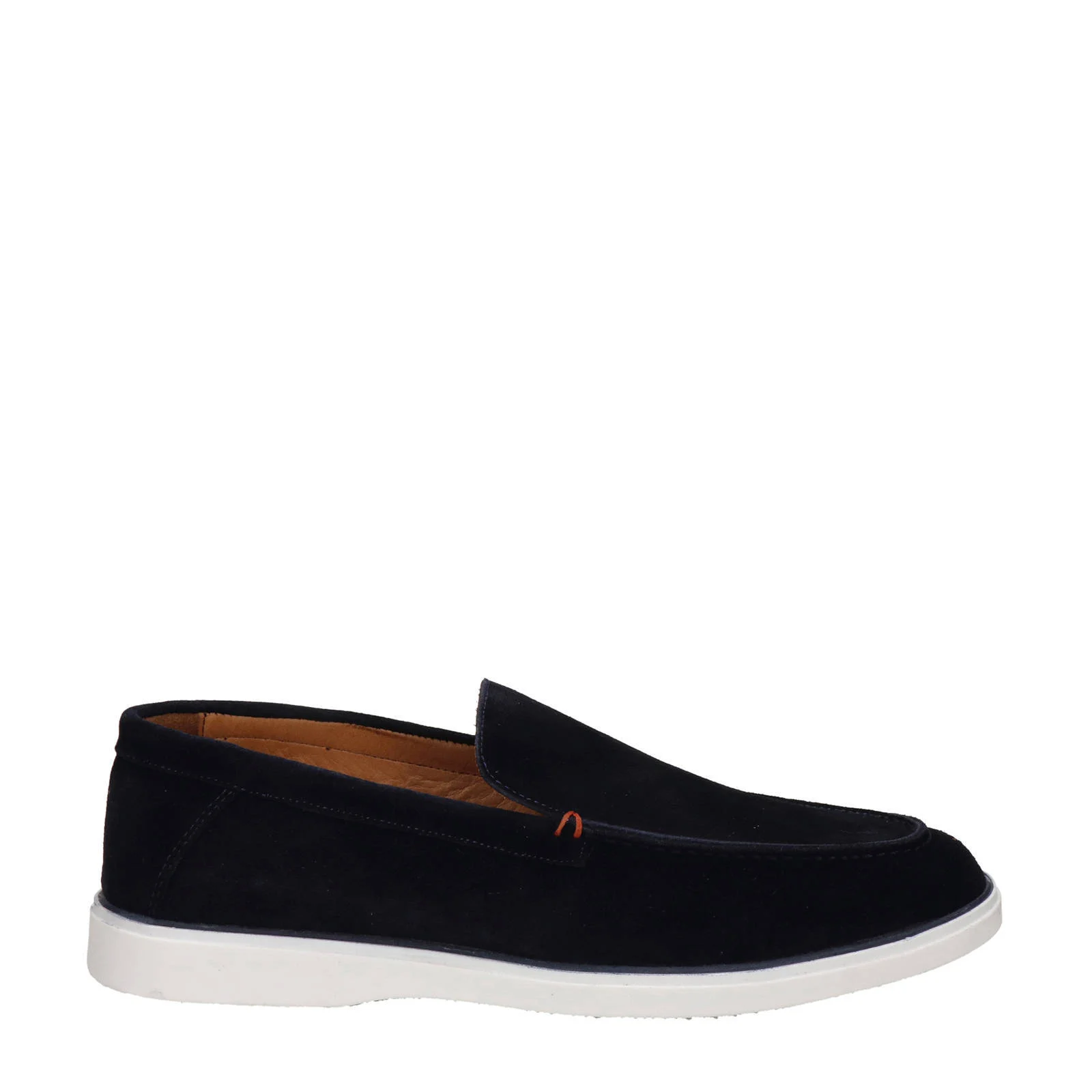 Nelson suède loafers donkerblauw