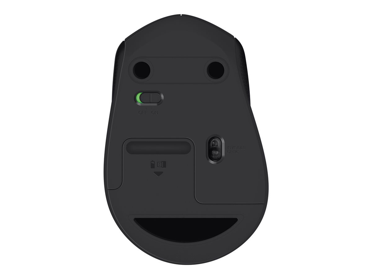 Logitech - M330 Mouse USB Optical Black Wireless