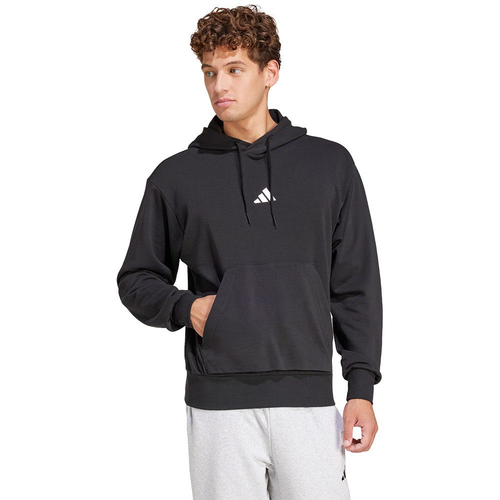 adidas Essentials Feelcozy French Terry Hoodie Herren schwarz