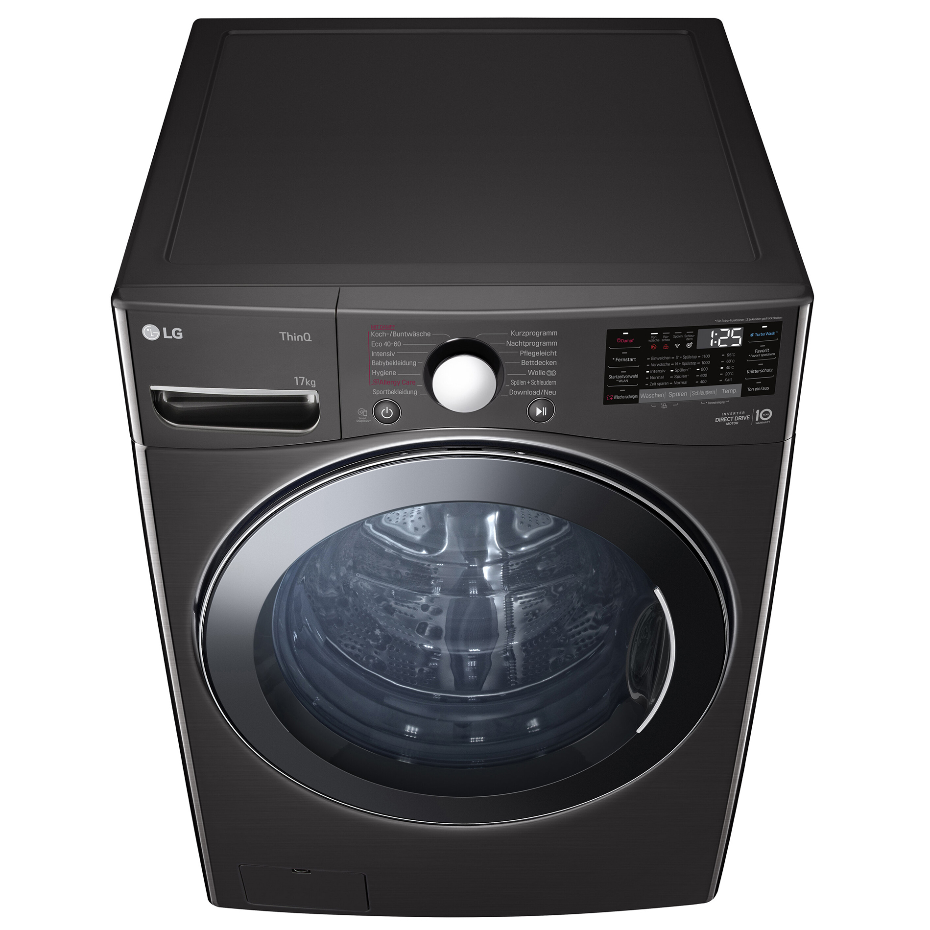 LG Waschmaschine F11WM17TS2B - Metallic Black Steel - 17 kg - E