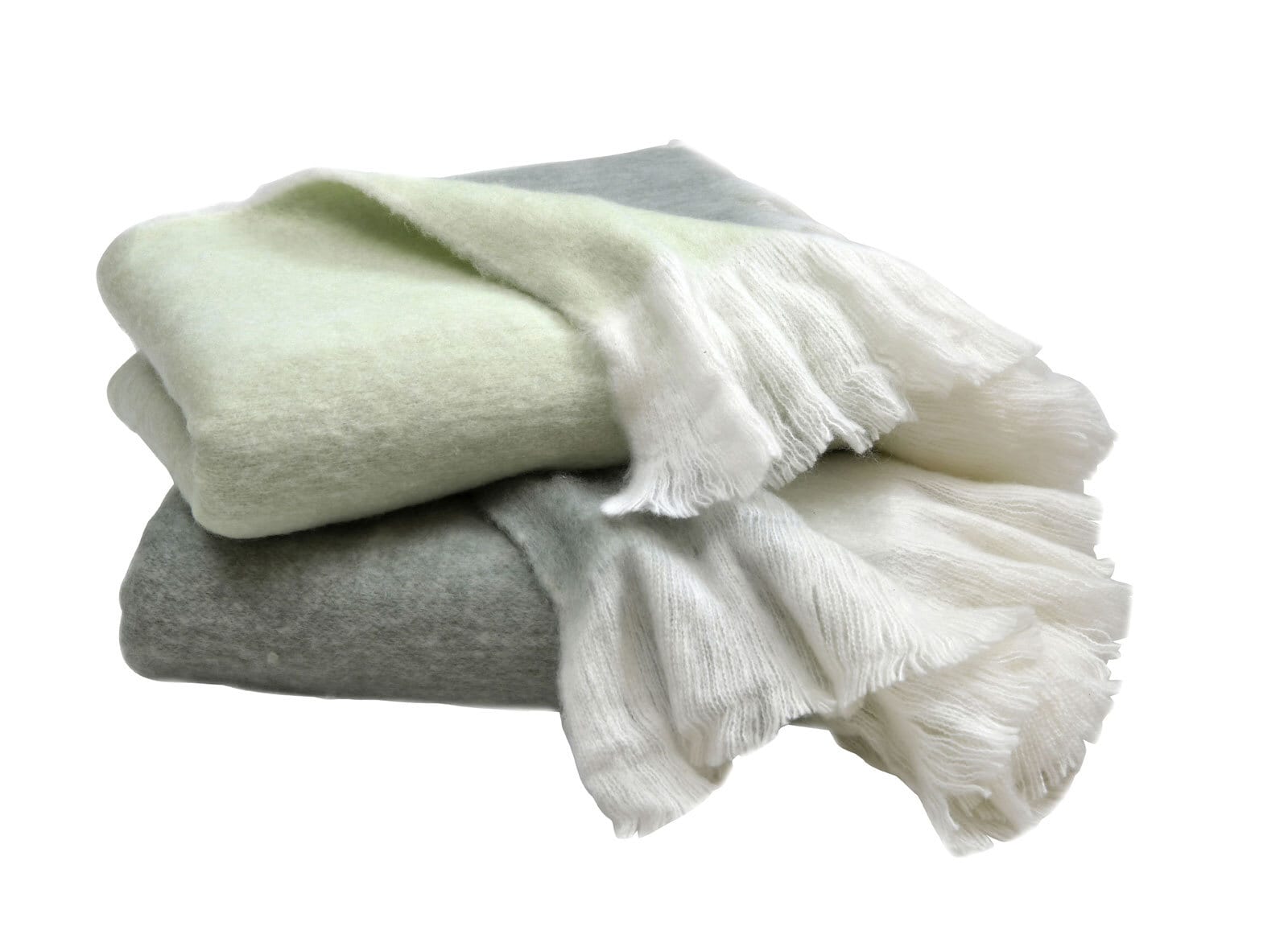 casaNOVA Fransendecke NOEL 130 x 170 cm salbei