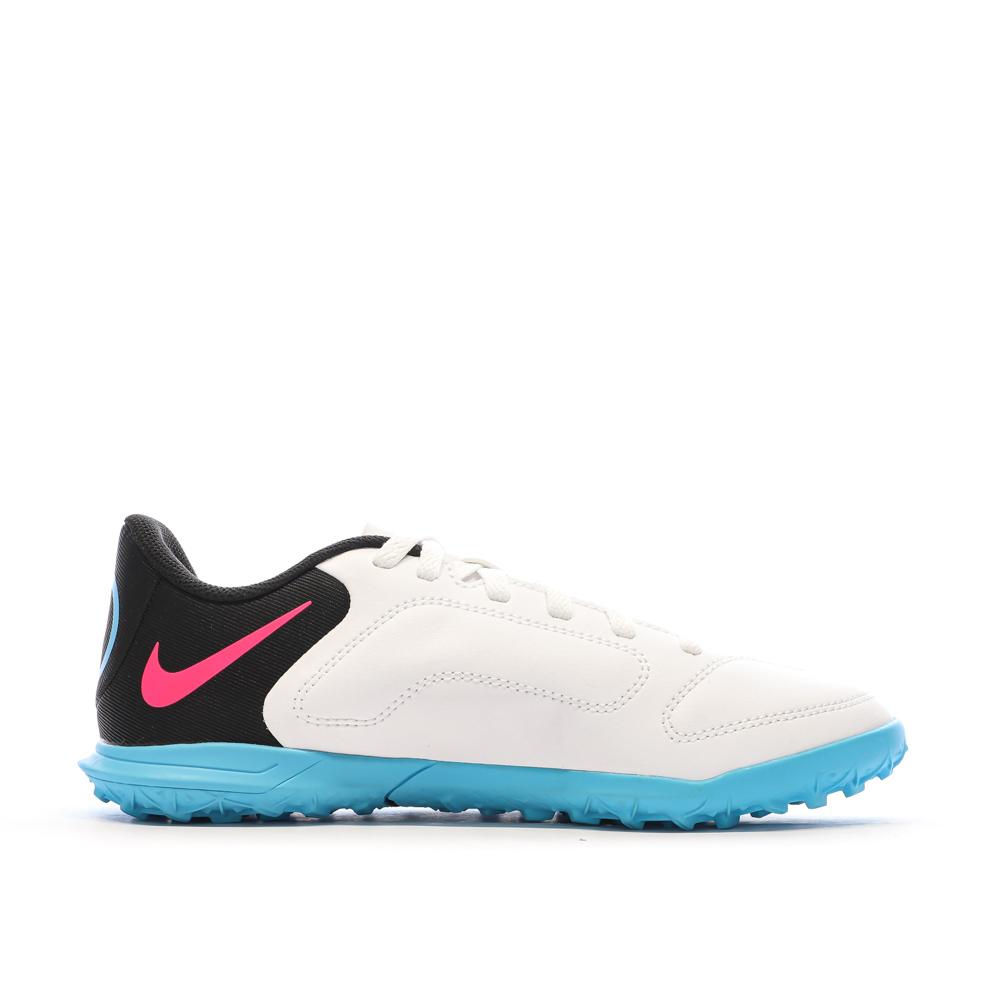 Nike Chaussures de Foot Blanc/Bleu Junior Nike Legend 9 Club TF