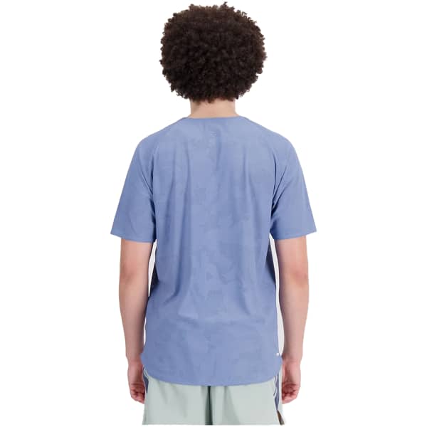 T-shirt trail NEW BALANCE Q SPEED JACQUARD SHORT SLEEVE MERCURY BLUE