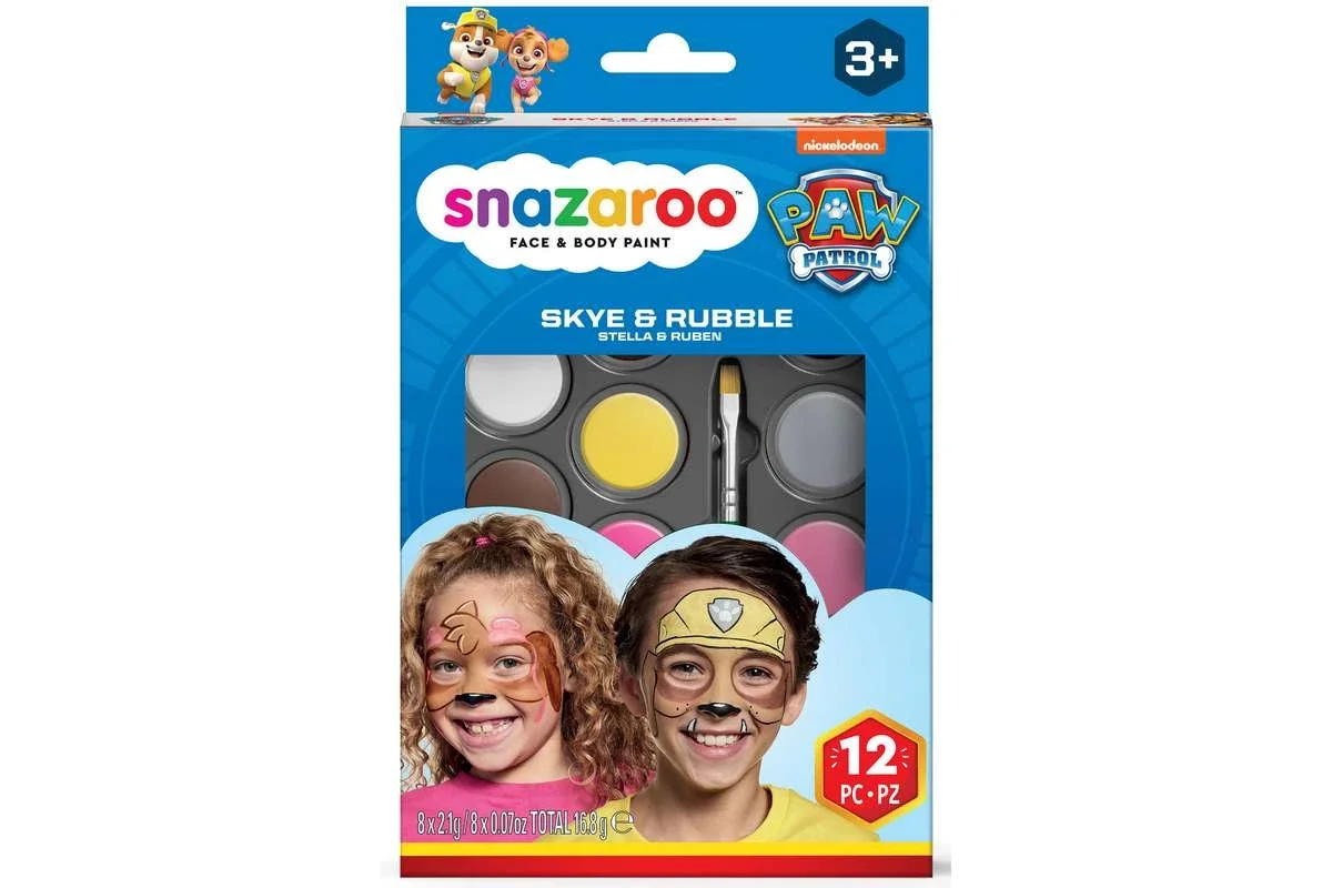Snazaroo - Paw Patrol - Make-up Farvesæt - Sky & Rubble