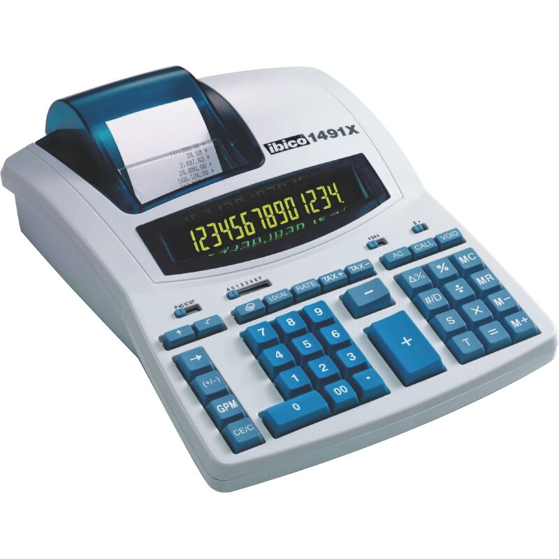 Calculatrice imprimante Ibico 1491X - 14 chiffres
