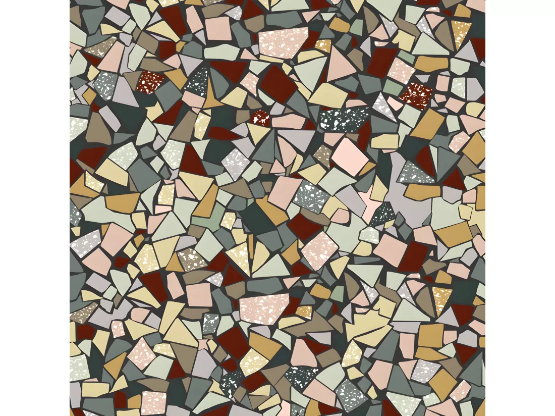 Tapis Vinyle Médium bis l 50xL200cm - Fragments - Vinyle