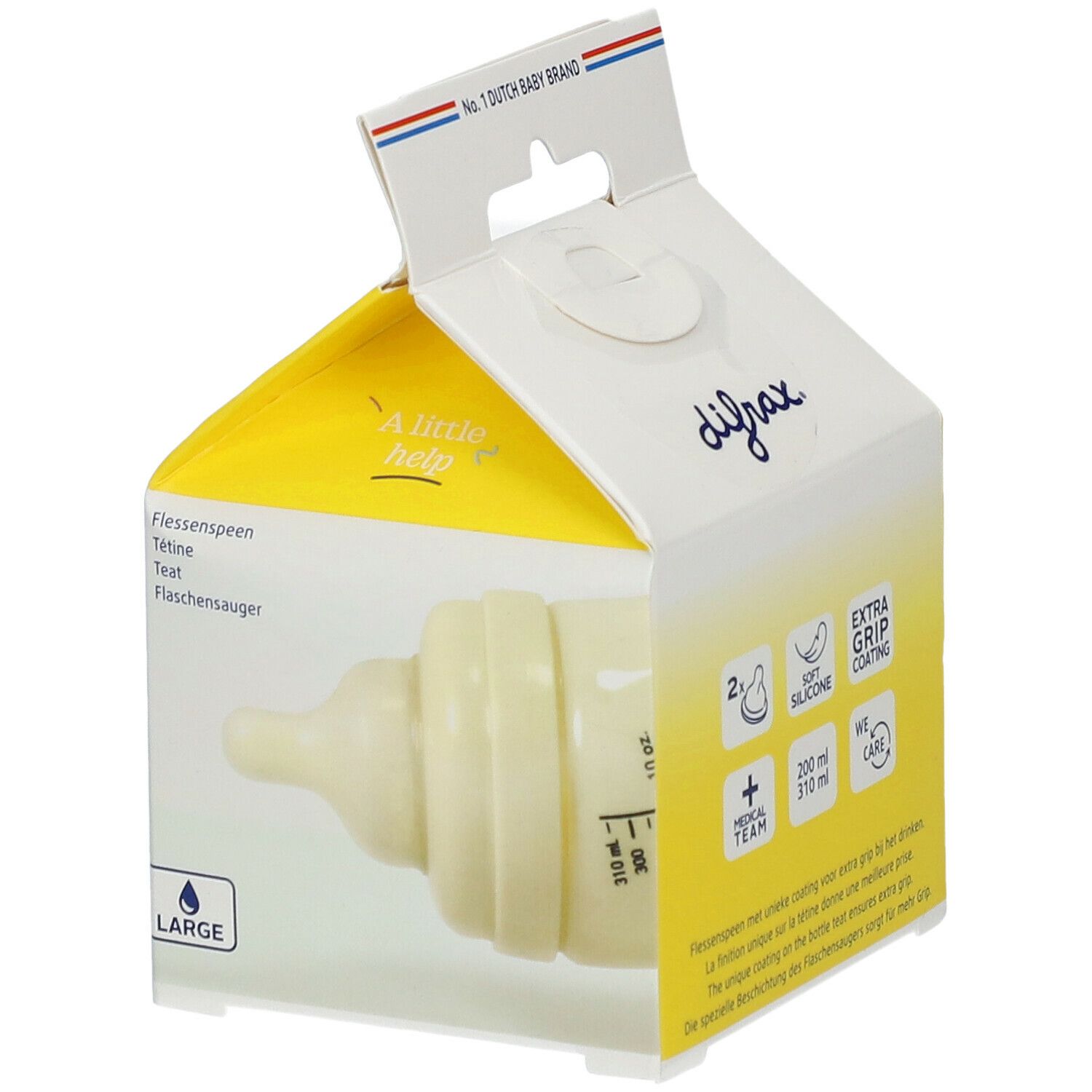 difrax® Flaschensauger Wide L +6m