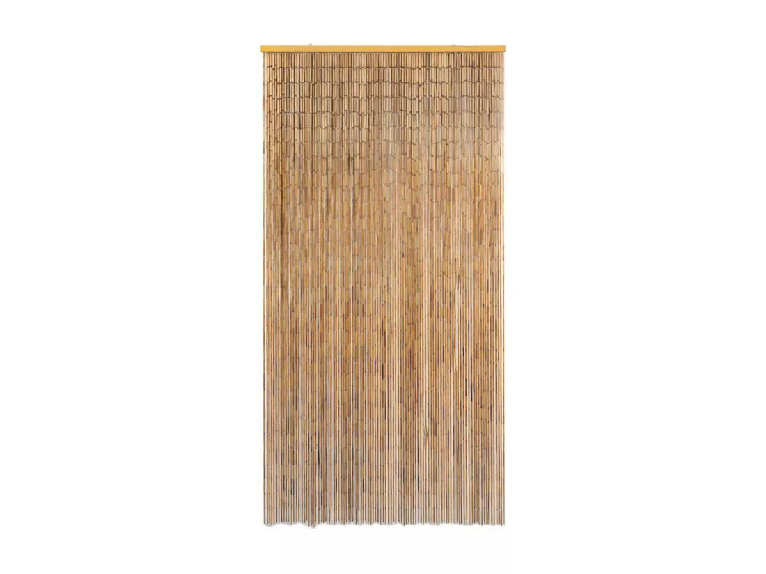 Rideau de porte contre insectes Bambou 100 x 200 cm