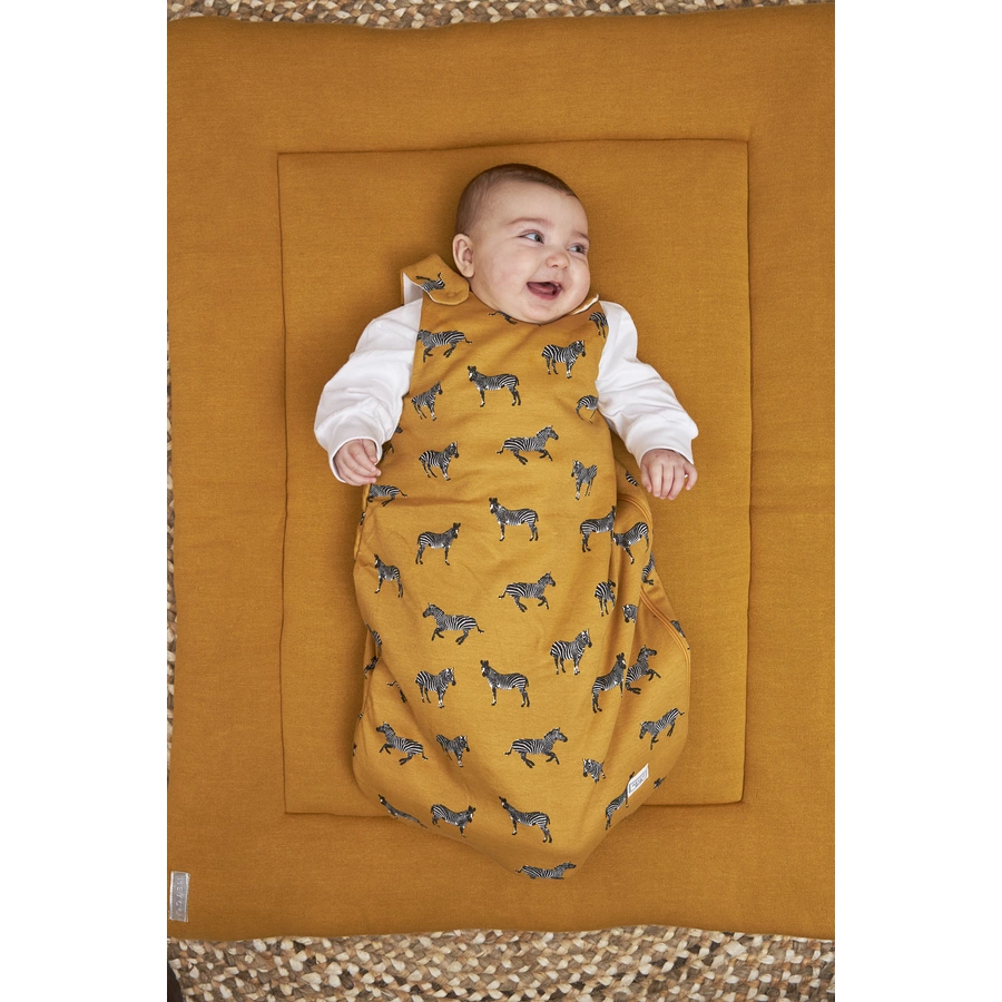 Meyco Schlafsack Jersey Zebra Animal honey gold