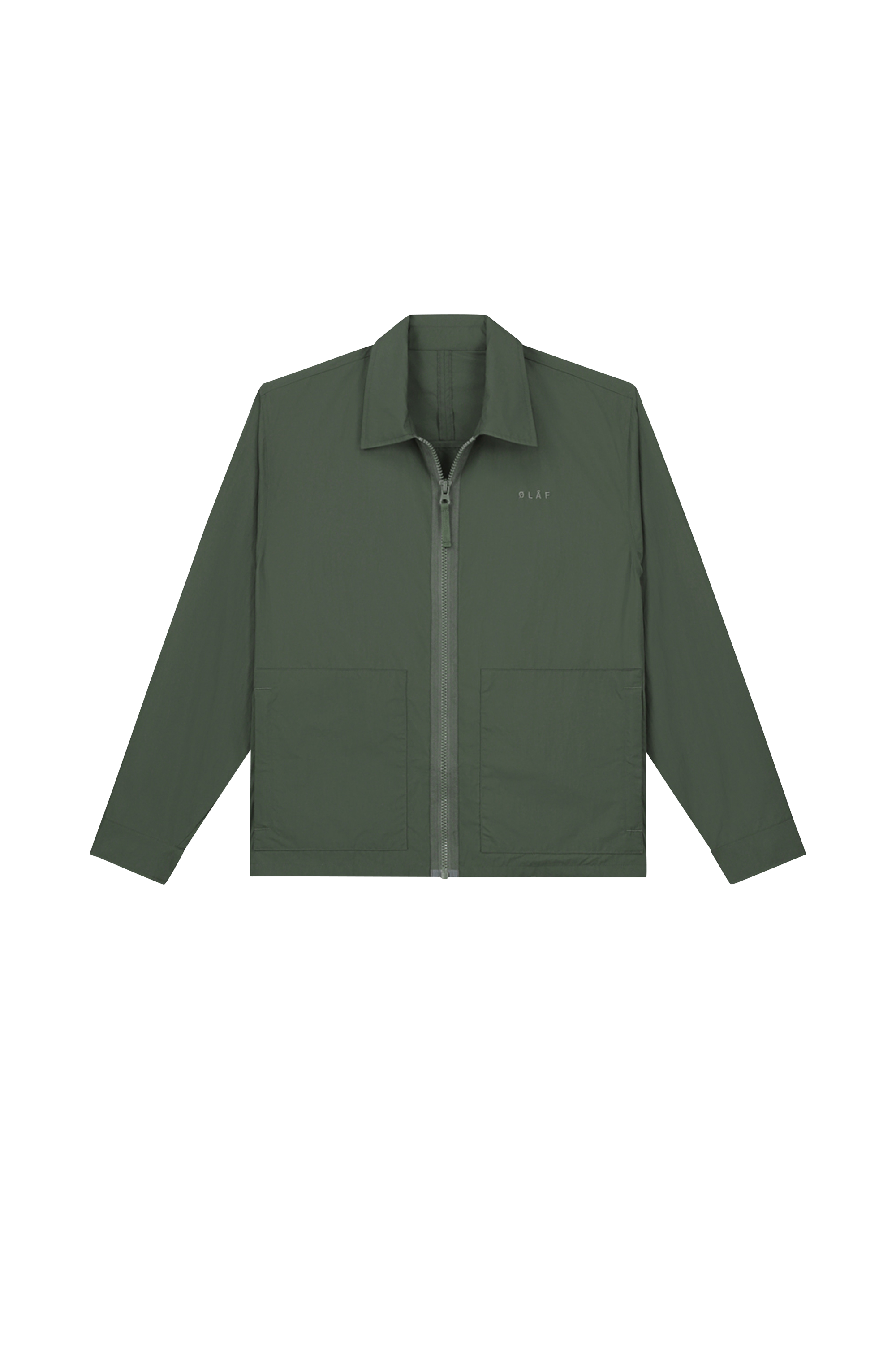 OLAF Veste CRINKLE NYLON JACKET Vert