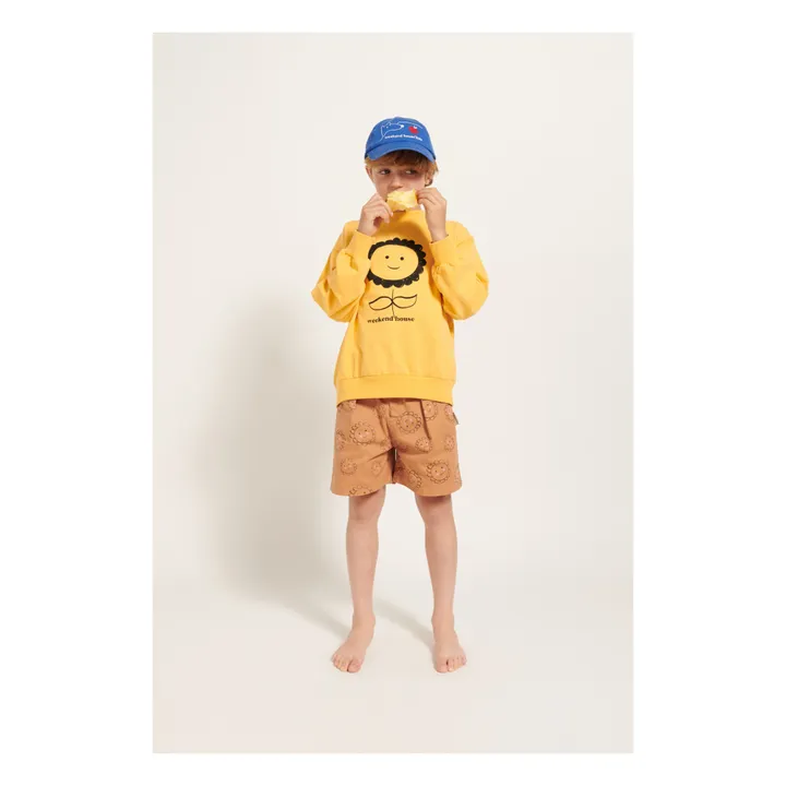 Weekend House Short Fleurs Coton Bio | Camel