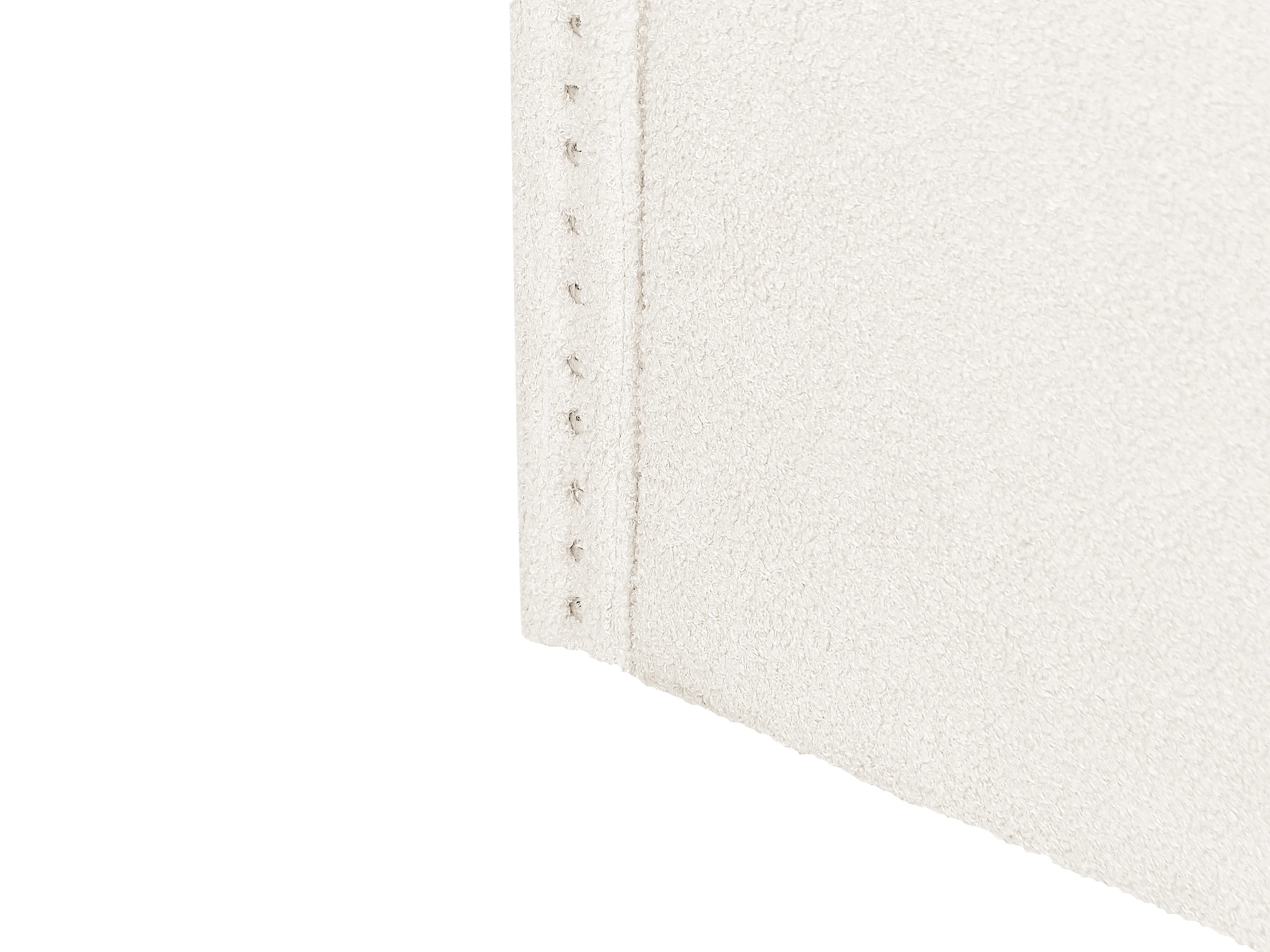 Onderschuifbed Bouclé TROYES 90 x 200 cm Lichtbeige