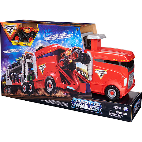 Monster Jam 1:64 Launch N Go Hauler legesæt