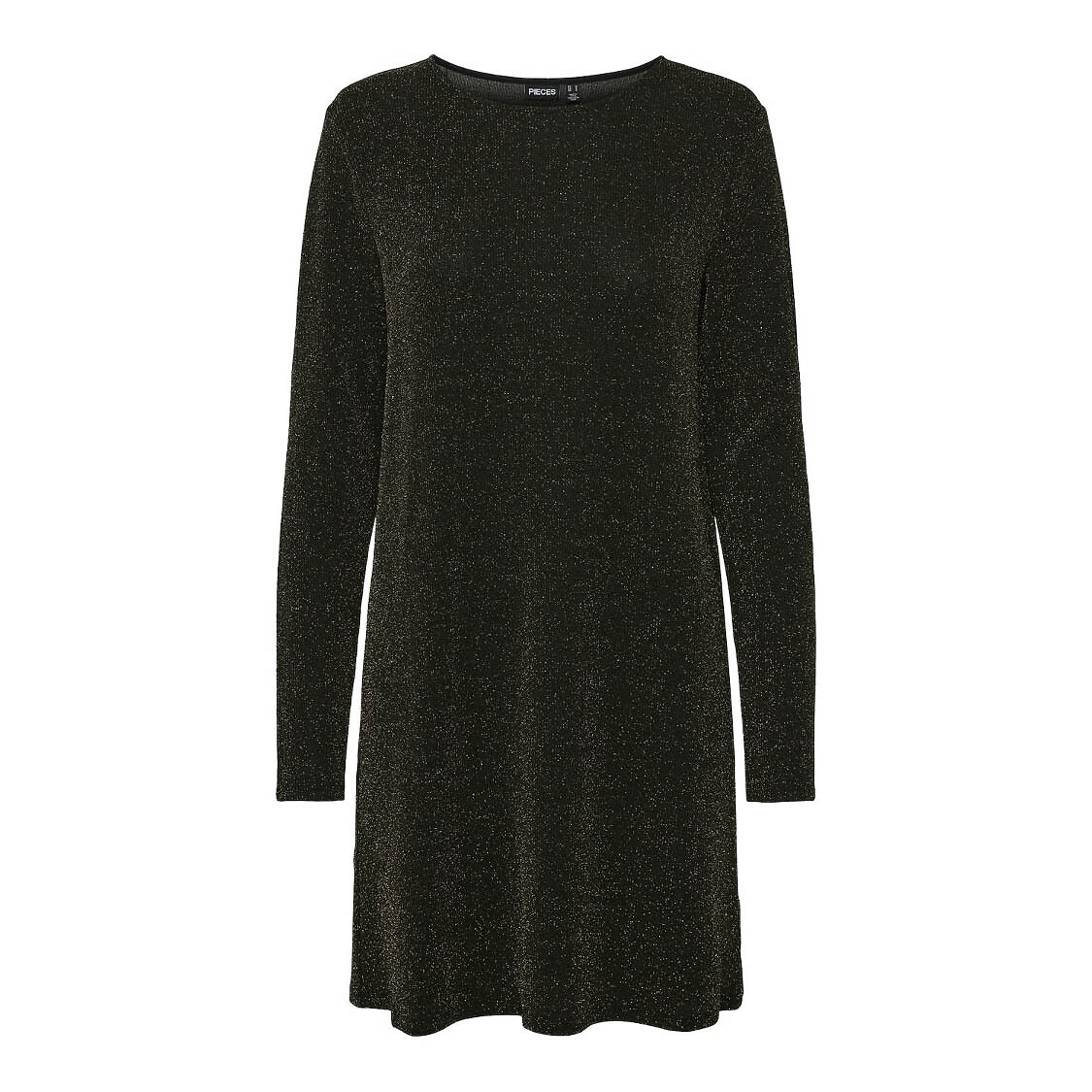 PEÇAS<br>Vestido curto em malha brilhante