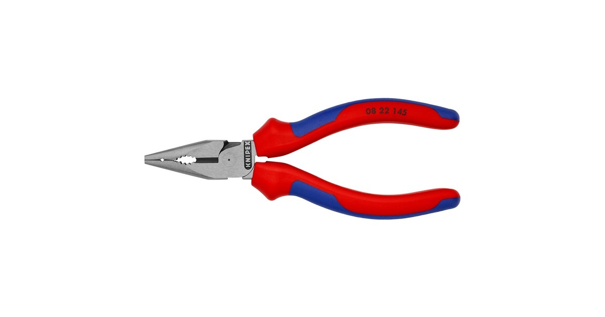 KNIPEXSpitsbek Combinatietang 0822145  (Rood/blauw)
