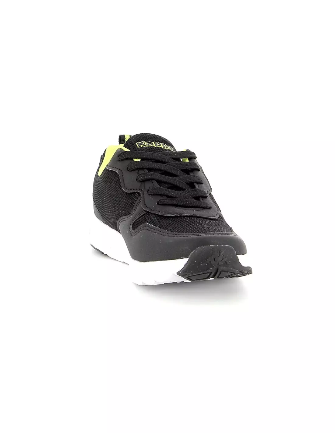 KAPPA DELVIS LACE - Sneakers Blackyellowfluo