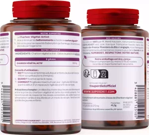 CHARBON VÉGÉTAL ACTIVÉ – Ballonnements et Confort digestif – 150 Gélules