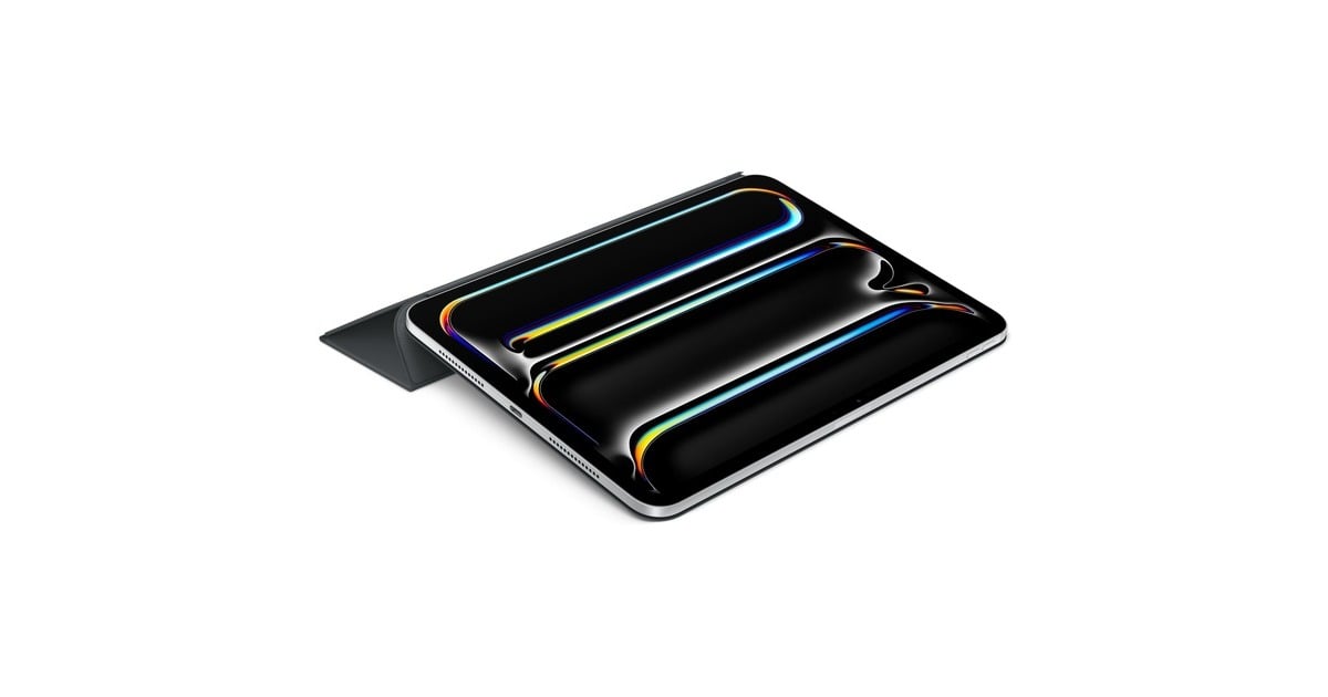 AppleSmart Folio voor 11‑inch iPad Pro (M4) - Zwart tablethoes  (Zwart)