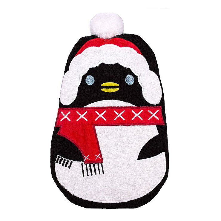 Bouillotte avec protection douceur pingouin