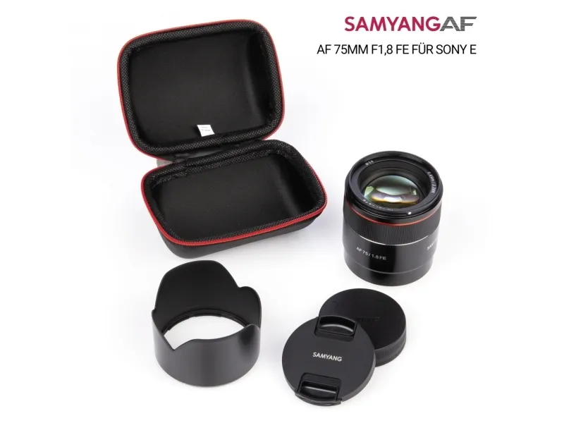 Samyang AF - Telefoto objektiv - 75 mm - f/1.8 FE - Sony E-mount - for Sony Cinema Line; a VLOGCAM; a1; a1 II; a6700; a7 IV; a7C; a7C II; a7CR; a7R V; a9 III