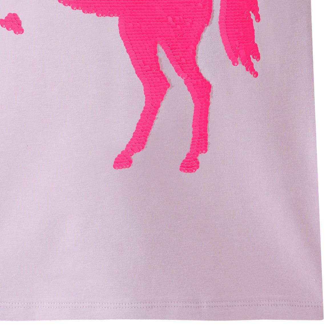Yigga Mädchen T-Shirt mit Wendepailletten helllila