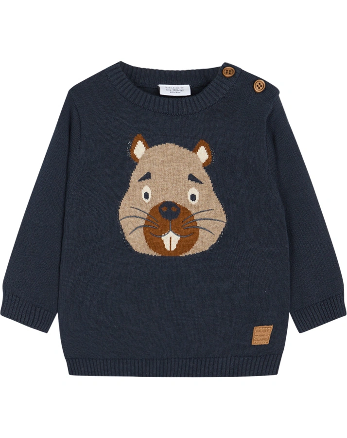 Strickpullover PILOU in blue night