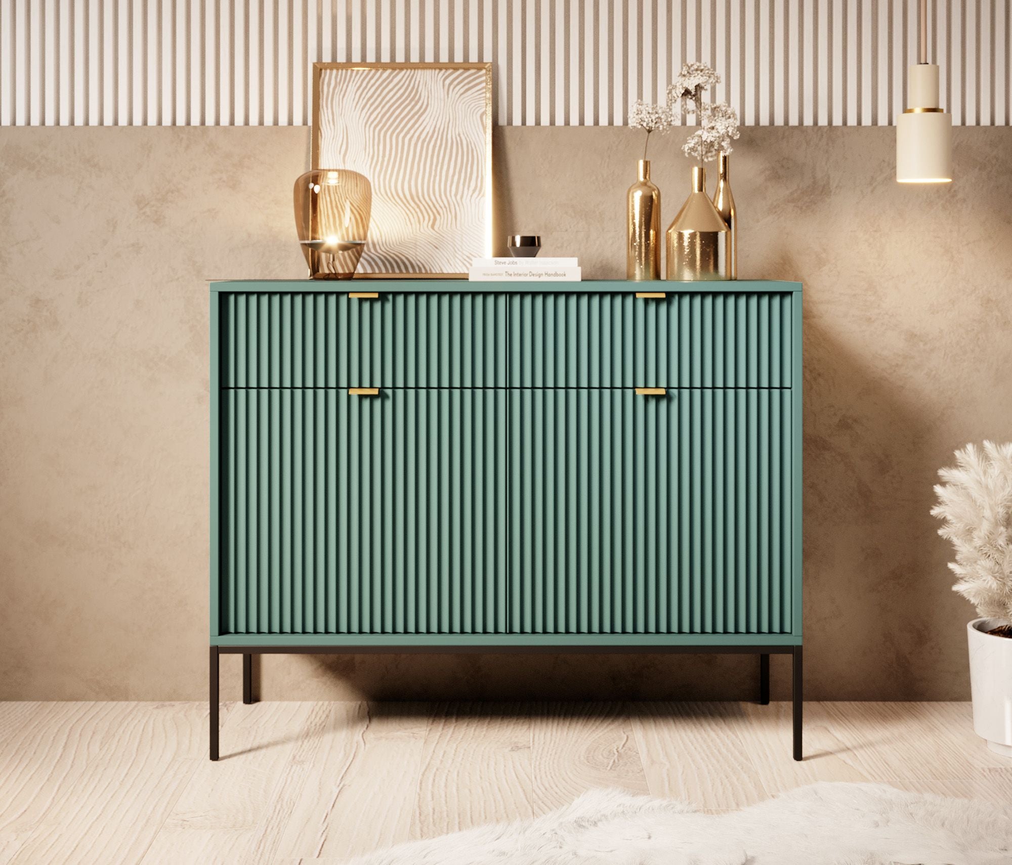Navil - Dressoir - Groen - 104x39x83 cm